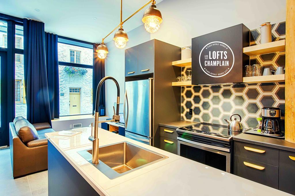 Apartament Les Lofts Champlain - Par Les Lofts Vieux-Quebec Zewnętrze zdjęcie
